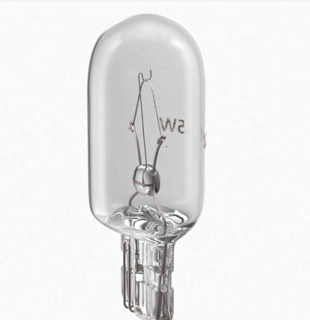 Pack De 10 Ampoules W5W Halogène T10 - 12V 5W - Pour éclairage Intérieur Auto/moto - Culot Wedge