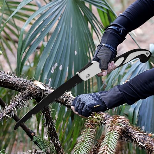Scie à Elaguer 240cm Scie Pliante d'élagage avec poignée antidérapante et lame acier trempée Outils Portatifs Professionnelle, pour Emondage, Jardinage, Camping – Image 5