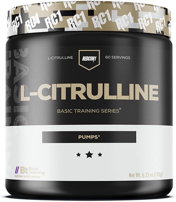 REDCON1 L-Citrulline Pump Formula - Keto Friendly & Gluten Free Nitric Oxide Boosting Supplement - Muscle Pump Supplement with L-Citrulline Powder (60 Servings)