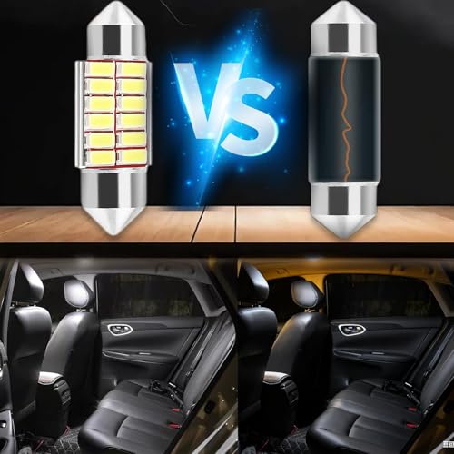 HuaaxtLang 5PCS 12V 31mm Festoon LED Car Bulb,Car Interior Light Replacement Car License Plate Interior Map Dome Trunk Door Courtesy Footwell Light - Image 3