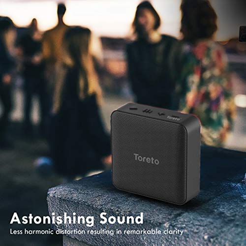 Image of Toreto BASH-336, 5W Portable Wireless Bluetooth Speaker with Mic (TOR-336, Black)
