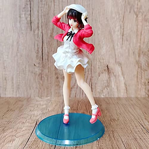 20Cm Deluxe Version Anime Female Protagonist Kato Megumi Red Sweater Standing Beautiful Girl Ornament Model Adult Toy Doll Pvc Collection Action Figure Deskto Boxed Gift #TOP3