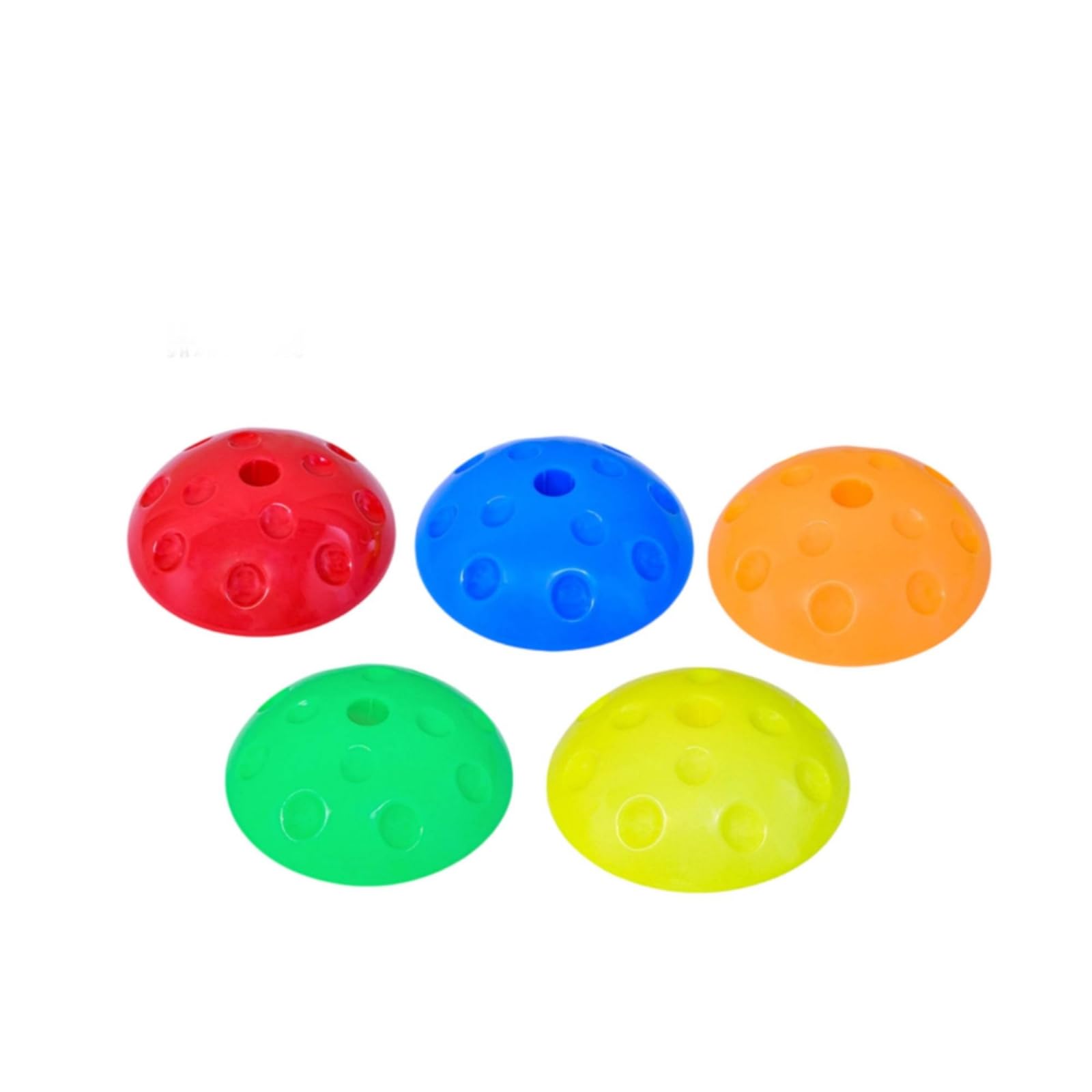 5 Pieces Raised Dimples Dome Stepping Stones Accessible Top Half-Round Stepping Stones Gross Movement Skills Balance Pod Coordination Game, Multicolor | Home & Garden-image-43