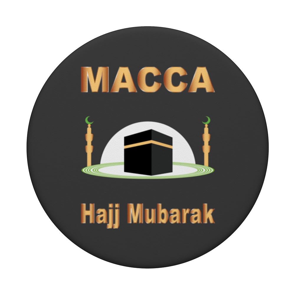 funny hajj, Umrah, Kaaba, Macca cool design for all Muslims PopSockets Swappable PopGrip - Image 3
