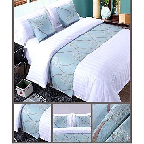 Qfwmcw Bed Runners & Scarves Home Bed Decorations Flower Patterns Bed Runner Scarf Double Single Bed Bedspreads End Of Bed Blanket Table Runner #TOP1
