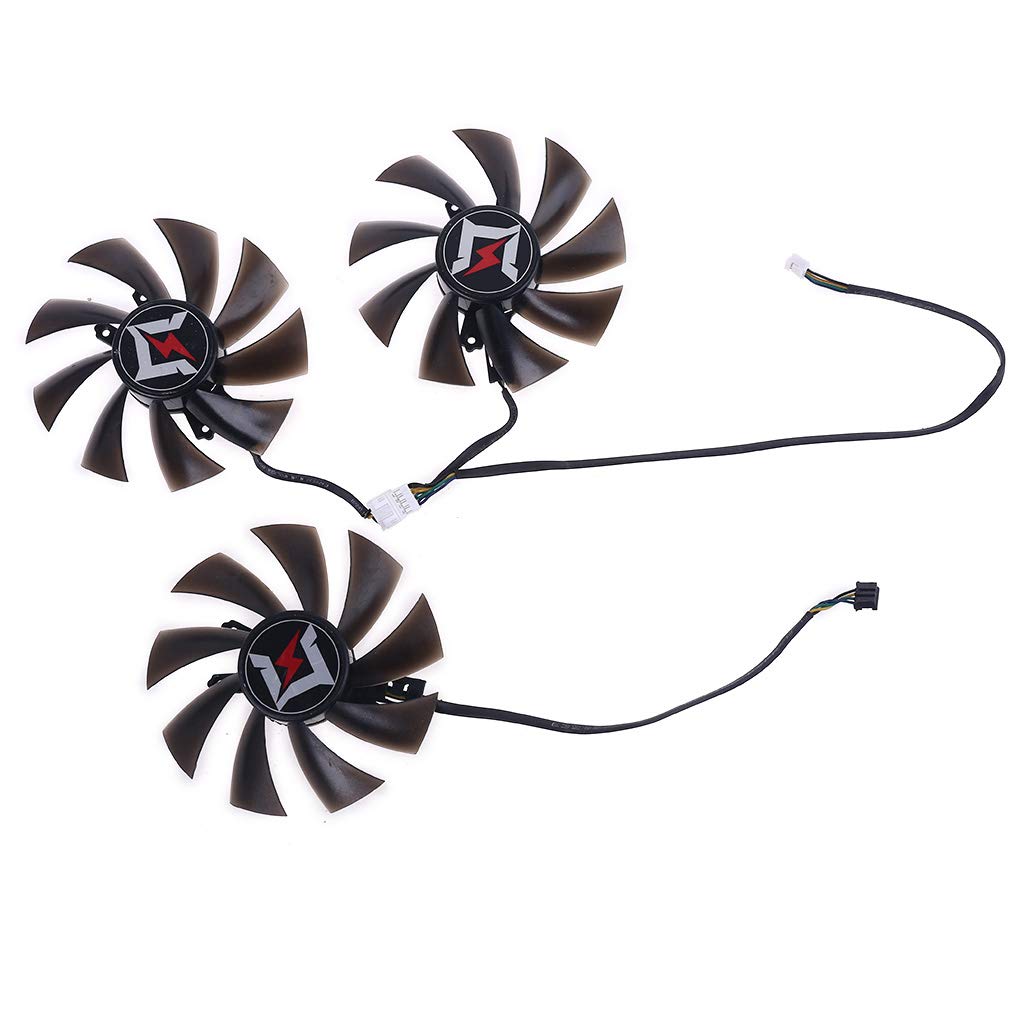 Awesomeonei3pcs DC12V Graphics Card Cooling Fan for Gainward GeForce RTX 2060 2080 Super