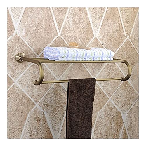 Porte-serviettes étagère vintage résistant pour optimiser le rangement mural