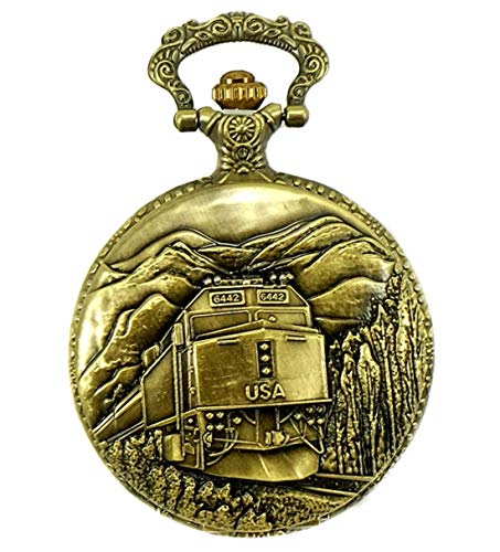 Railroad Approved Railway Regulation Standard Train Pocket Watch 150th Spike Anniversary 4 Passenger Unit F40PH