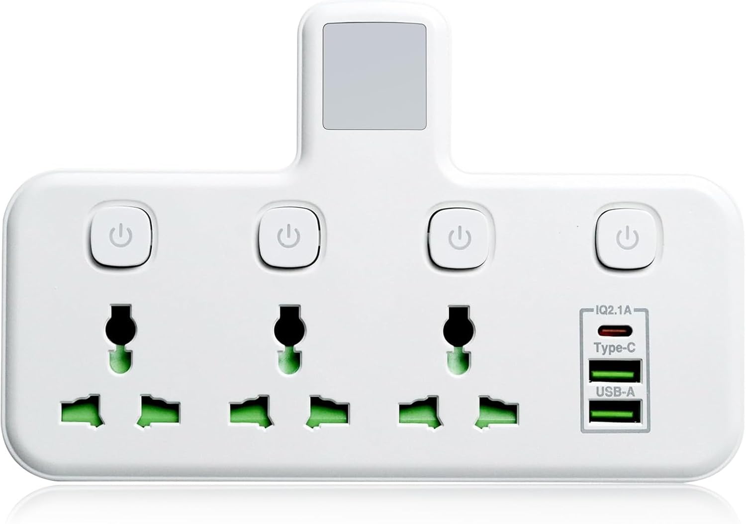 7 in 1 Power Strip Surge Protector Multi Plug Adapter USB Extension Socket Wall Charger with Night Light 3 UK AC Outlet 2 USB type C Ports Charging Station Home Office Travel(4000W/10A/250V) 7 in 1 Power Strip Surge Protector Multi Plug Adapter USB Extension Socket Wall Charger with Night Light 3 UK AC Outlet 2 USB type C Ports Charging Station Home Office Travel(4000W/10A/250V)