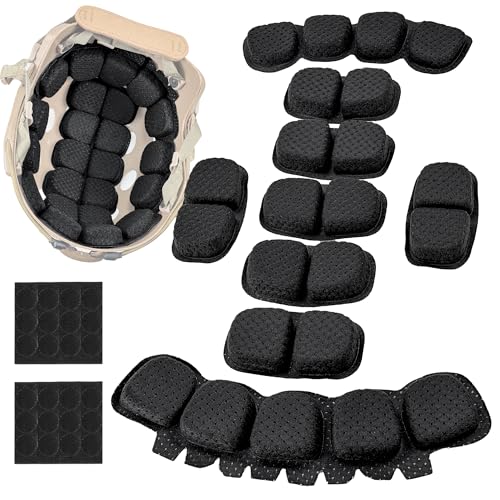 Universal Memory Foam Helmet Pad Tactical Cushion Liner Comfort Protective Airsoft Padding Lightweight Motorcycle Foam Airsoft Accessories for Fast/Mich/ACH/USMC/PASGT/EX Helmets