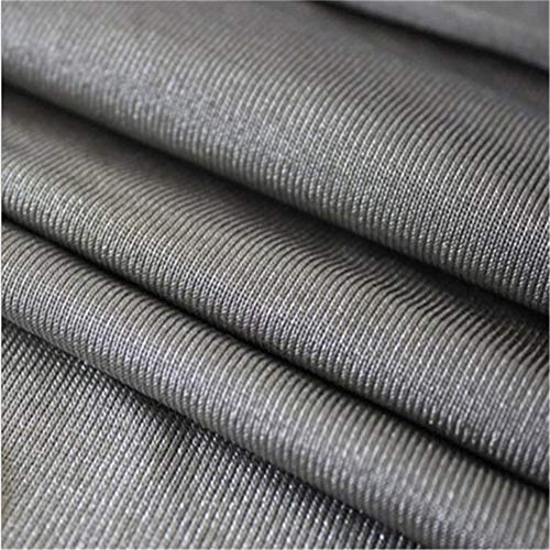 CCHM Anti radiations Tissu Fibre d'argent électroconductrice pour Robe de maternité,Argent,1 * 1m