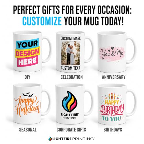 Personalized Coffee Mug - Custom Photo Mug with Picture or Text | Ceramic Customizable Cup, Christmas Birthday Mothers Day Gift | Taza Personalizada for Men Women Mom Dad - White | 15 oz - Image 4
