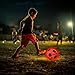 SYNCFUN Glow in The Dark Soccer Ball for Boys, Light Up Soccer Night Sports Gear Gifts Games, Red Glowing Ball, Ball Accessories Gifts for Teen Boy Toys Ages 3 Old and Up