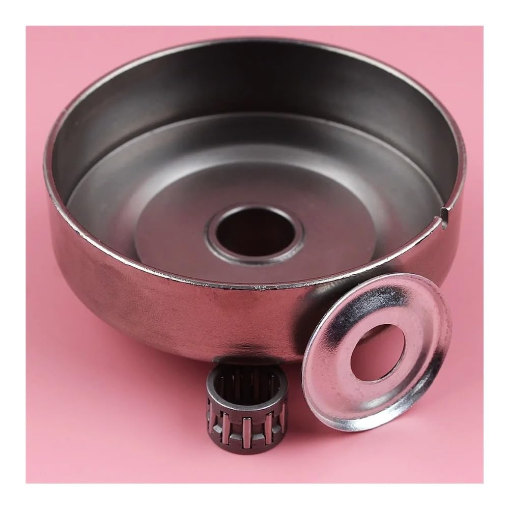 Piñón de Embrague de 6 Dientes de 3/8" for Tambor, Compatible con Motosierra 017, 018, MS170, MS180, 025, MS250, con arandela y cojinete de Agujas. Repuesto for Motosierra.