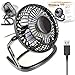 Price comparison product image Orzly Usb Fan Portable Mini Table Silent Desk Fan - Black Retro Look