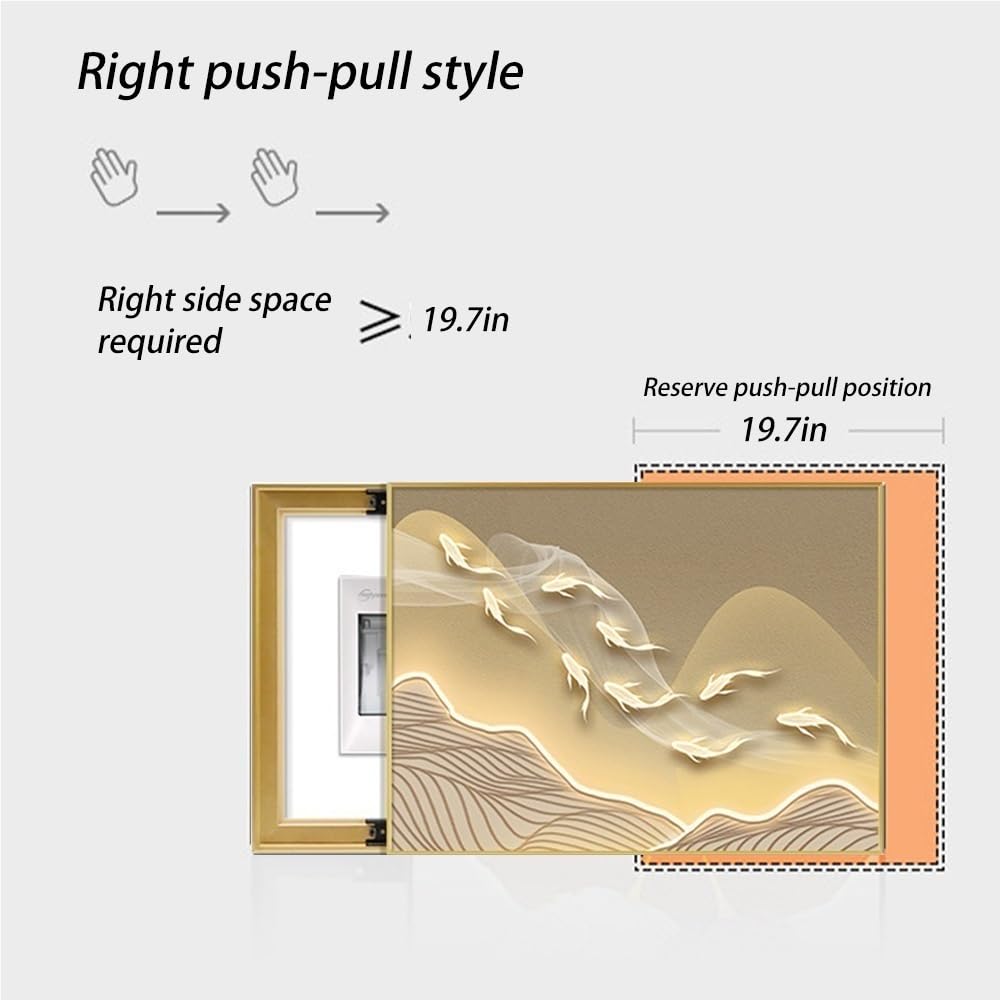 Cuadro Decorativo para Pared con Tapa de Caja de fusibles, Arte Mural para Sala de Estar, Tapa para Panel eléctrico y Caja de interruptores, Tapa para Interruptor de presión, Mural