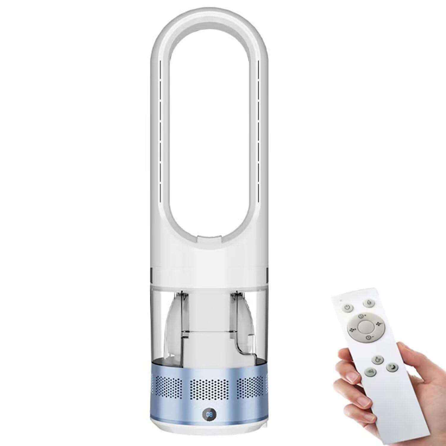 Ventilatore a torre nebulizzatore con serbatoio dell'acqua da 1,75 l, ventola di raffreddamento senza lama da 78,7 cm, 8 velocità, timer 9H, basso rumore, per camera da letto, cucina
