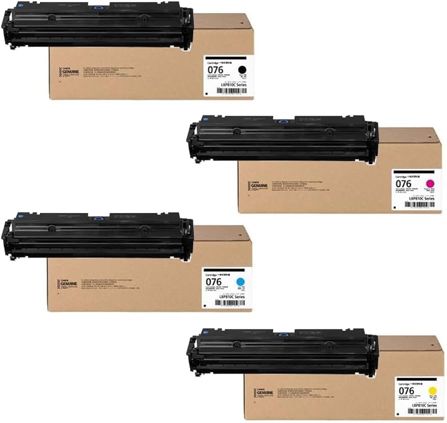 Amazon.co.jp: キヤノン 純正トナーカートリッジ CRG-076 BK/C/M/Y