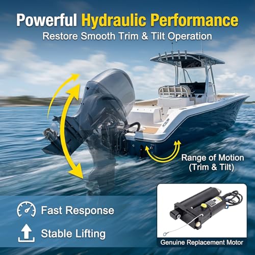 Image of 8M0055011 830150T10 8M0055006 Electrically Hydraulic Power Trim &Tilt Compatible with Mariner Mercury Outboard 40-60HP