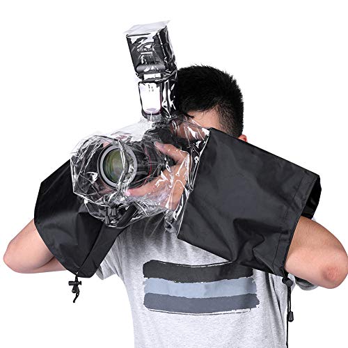 Waterproof Camera Cover, Light Diffuser, Suitable for DSLR Cameras, with Transparent Body Design, Foldable Camera Protector Rain Cover