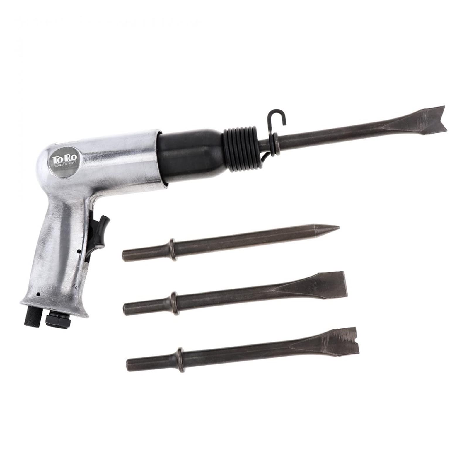 Martillo neumático Air Hammer Professional Pantalón de mano PISTOL PHOWOVELS PEQUEÑO REMOVER HERRAMIENTAS NEUMÁTICAS HERRAMIENTAS NEUMÁTICAS CON 4 CHISELS SET 9190 190mm