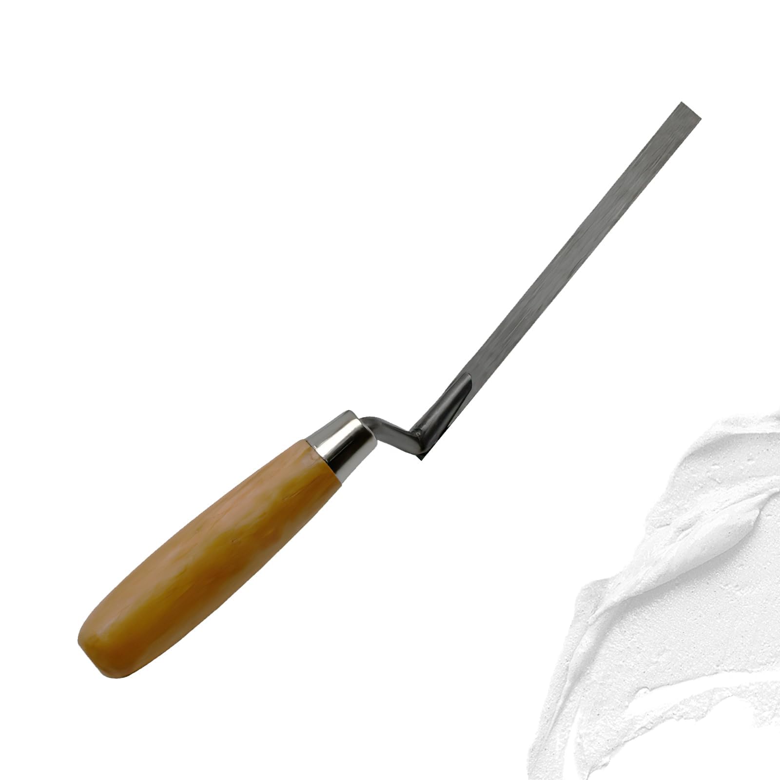 Vellux Pointing Trowel Brick Jointer 1cm for Brickwork with Wooden Handle