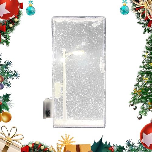Genérico Luz Nocturna De Navidad, Luz Nocturna De Nieve | Lámpara decorativa,Artes y manualidades con luz nocturna nevada para niños, decoración interior de luces navideñas para niños