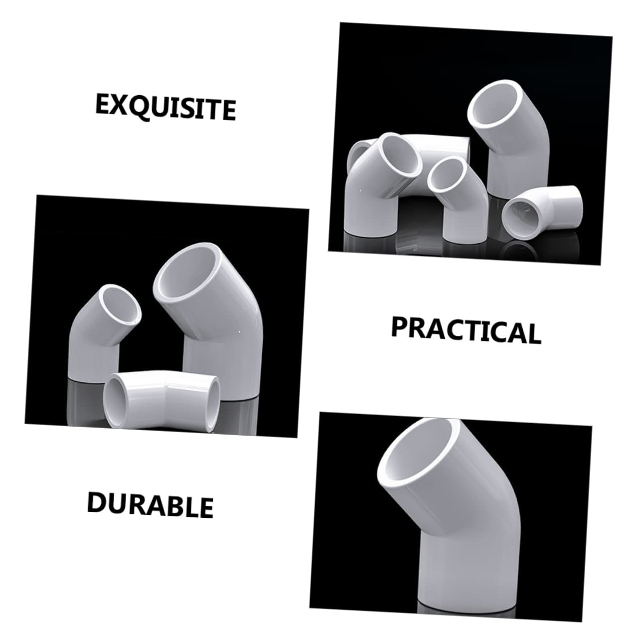 MAGICLULU 3 Set Raccordi Gomito Pvc Per Applicazioni Idriche E Resistente E Facile Da Installare Per Irrigazione 10 Pezzi*3