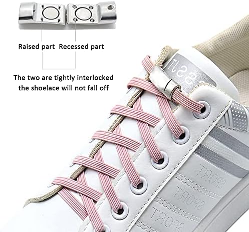 No Tie Shoe Laces For Adults And Kids,Elastic Flat Tieless Shoelaces Strings For Sneakers,Replacement Stretch Lace