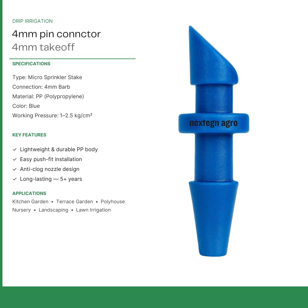 Drip Irrigation Accessories - 120 Connectors & 30m Pipe -3
