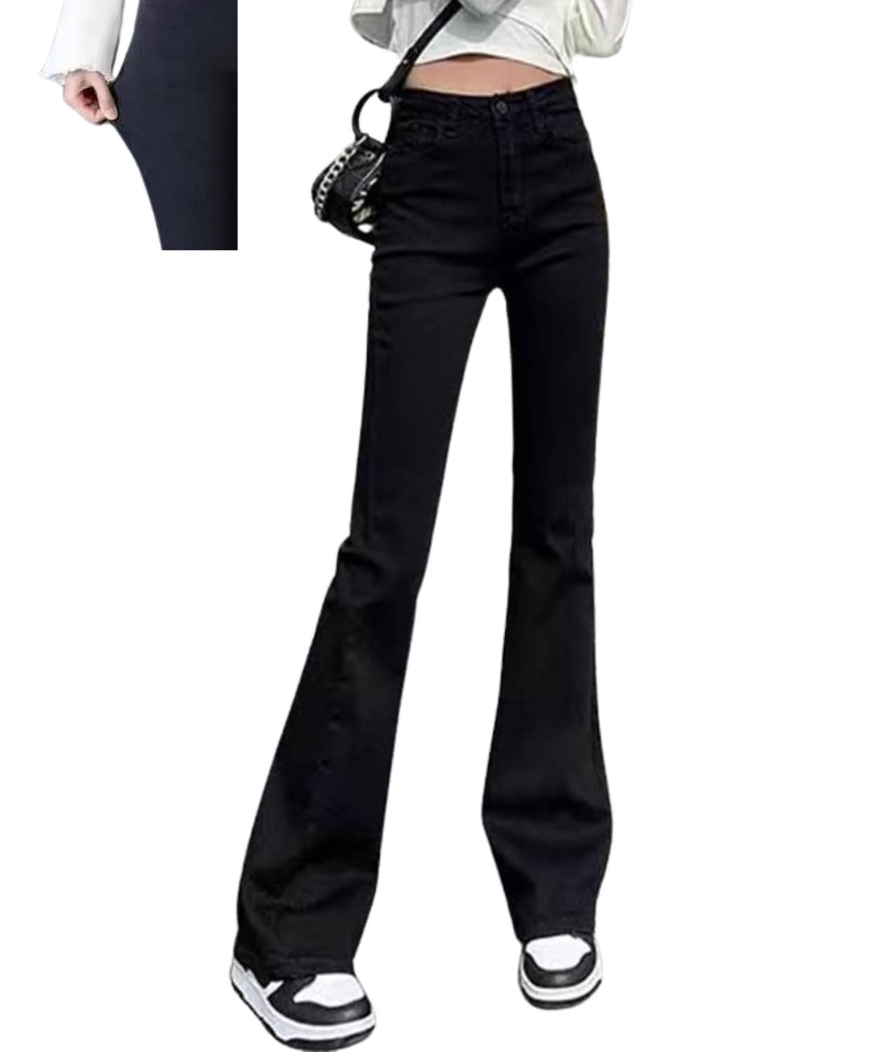 Amazon | [motayu18] ストレス無し 細見え スキニーパンツ レディース