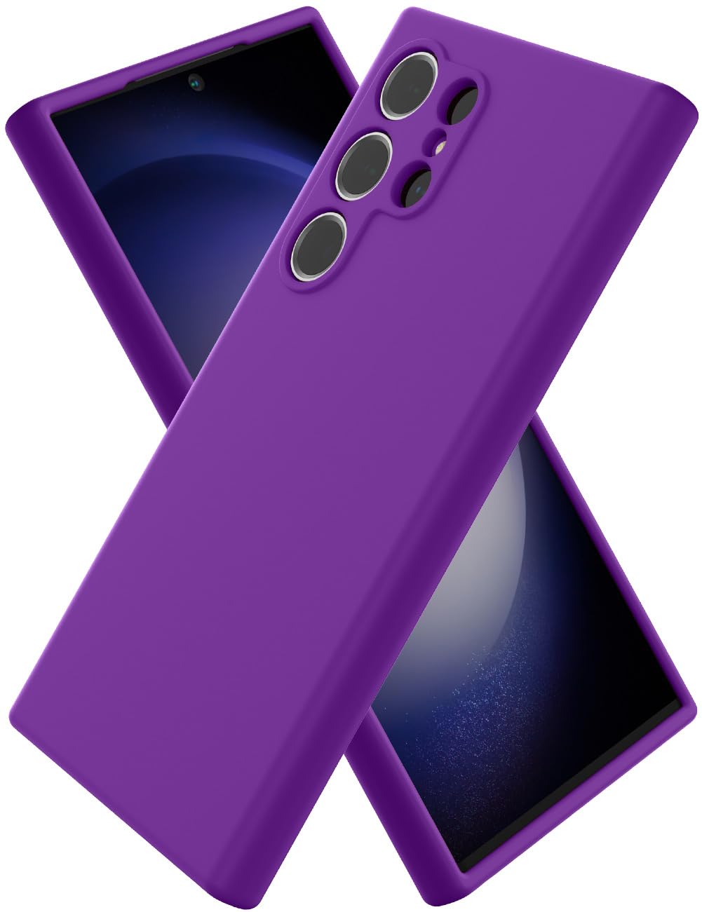 CUZMIGO for Samsung Galaxy S24 Ultra Silicone Case, Slim Fit Premium Liquid Silicone Shockproof Phone Cover, Upgraded Camera Protection and Microfiber