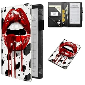 RWUTYTIUL Kellner-Scheckbuch mit Reißverschlusstasche