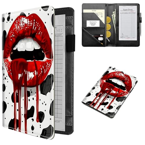 RWUTYTIUL Kellner-Scheckbuch mit Reißverschlusstasche