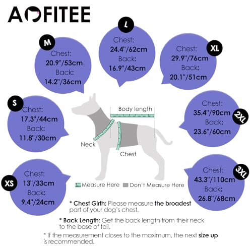 Image of AOFITEE Dog Coat, Warm Dog Jackets for Small Dogs, Dogs Winter Coat with Harness Built in, Reflective Pet Winter Jacket, Waterproof Windproof Puppy Puffer Jacket Fleece Vest, Blue XS