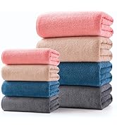 Amazon｜フェイスタオル 速乾 【Lumimi 10枚セット ピンク 35*75cm