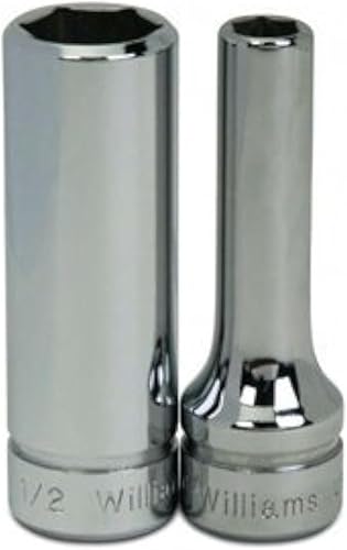 Miniatura 17 de Williams JHWBMD-624 SUPERTORQUE - Llave de vaso de 3/8 pulgadas, 6 puntos, profundidad métrica, tamaño 24mm, acabado cromado de alto brillo,