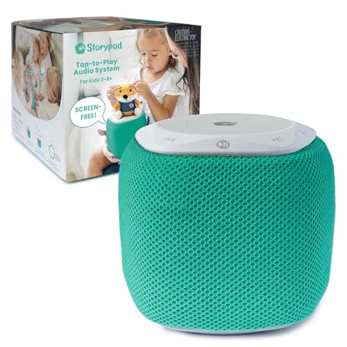 Image of Storypod Learning-First Audio Play System Starter Set Plus Interchangeable Teal Sleeve Interactive Educational Toy & Storyteller Boys & Girls Young Kids Toddlers & Preschoolers (Teal)