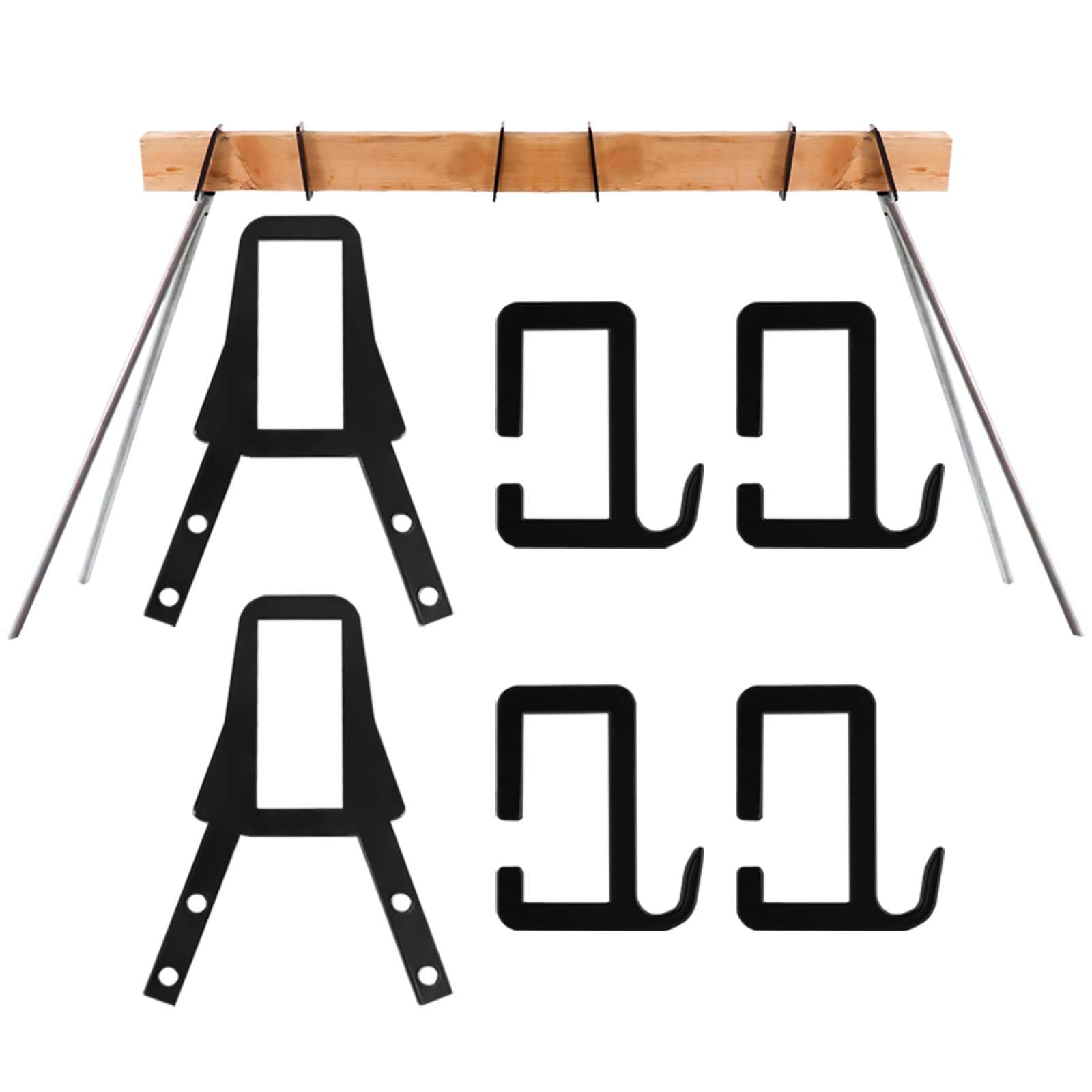 Highwild AR500 Target Stand Kit - 2x4 Mounting Bracket with Target Hanging Hook