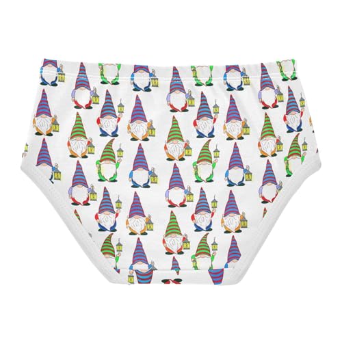 Joisal Fun Print Girls Underwear Toddlers 2t Cotton Little Girl Panties Cute Gnomes Cartoon White Briefs Girls Undies2