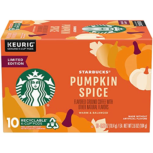 Image of Starbucks Coffee Company Limited Edition Flavored Coffee K-Cups, Pumpkin Spice, 10 CT (Pack of 2)