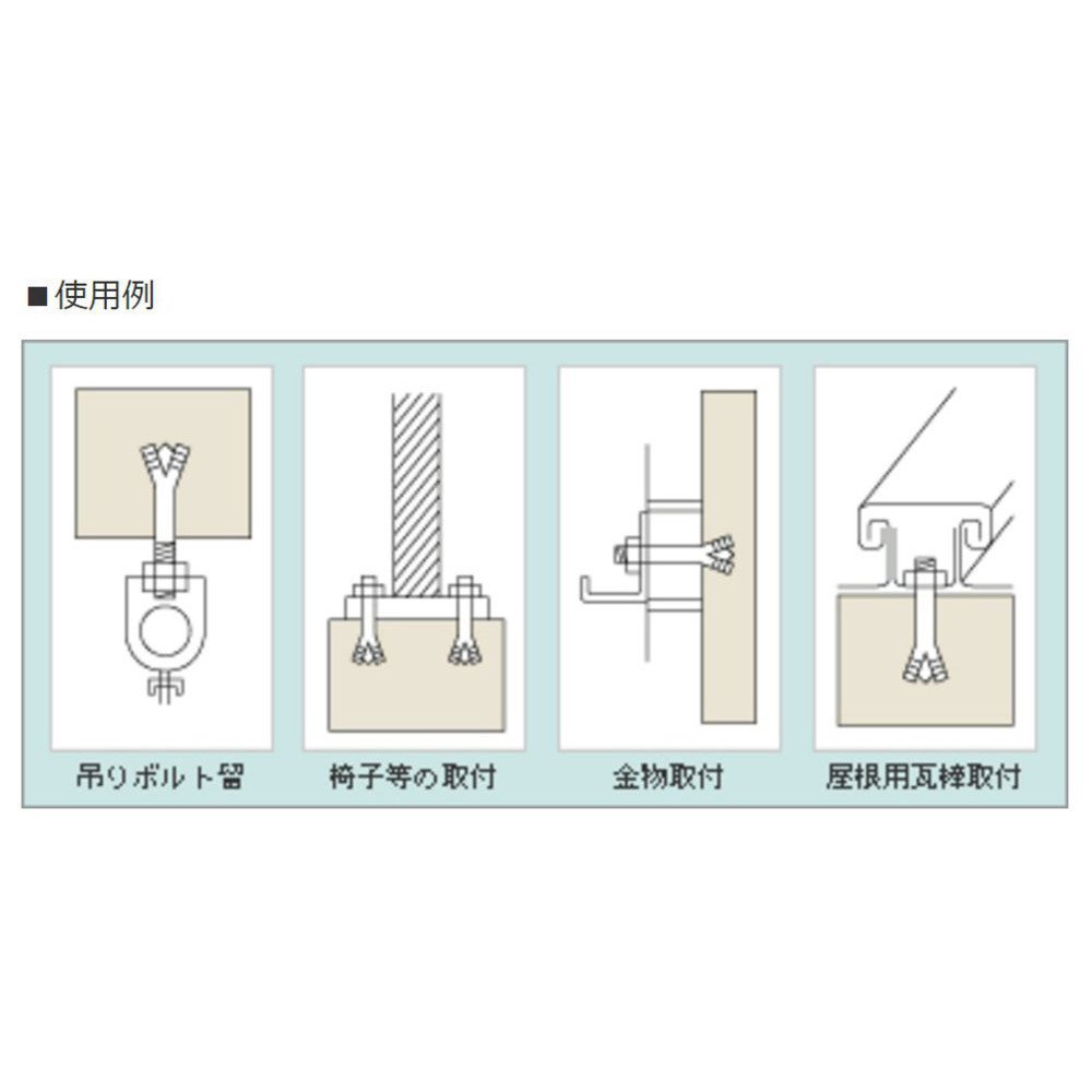 Amazon | ユニカ ルーティアンカー Cタイプ(スチール)・Mねじ