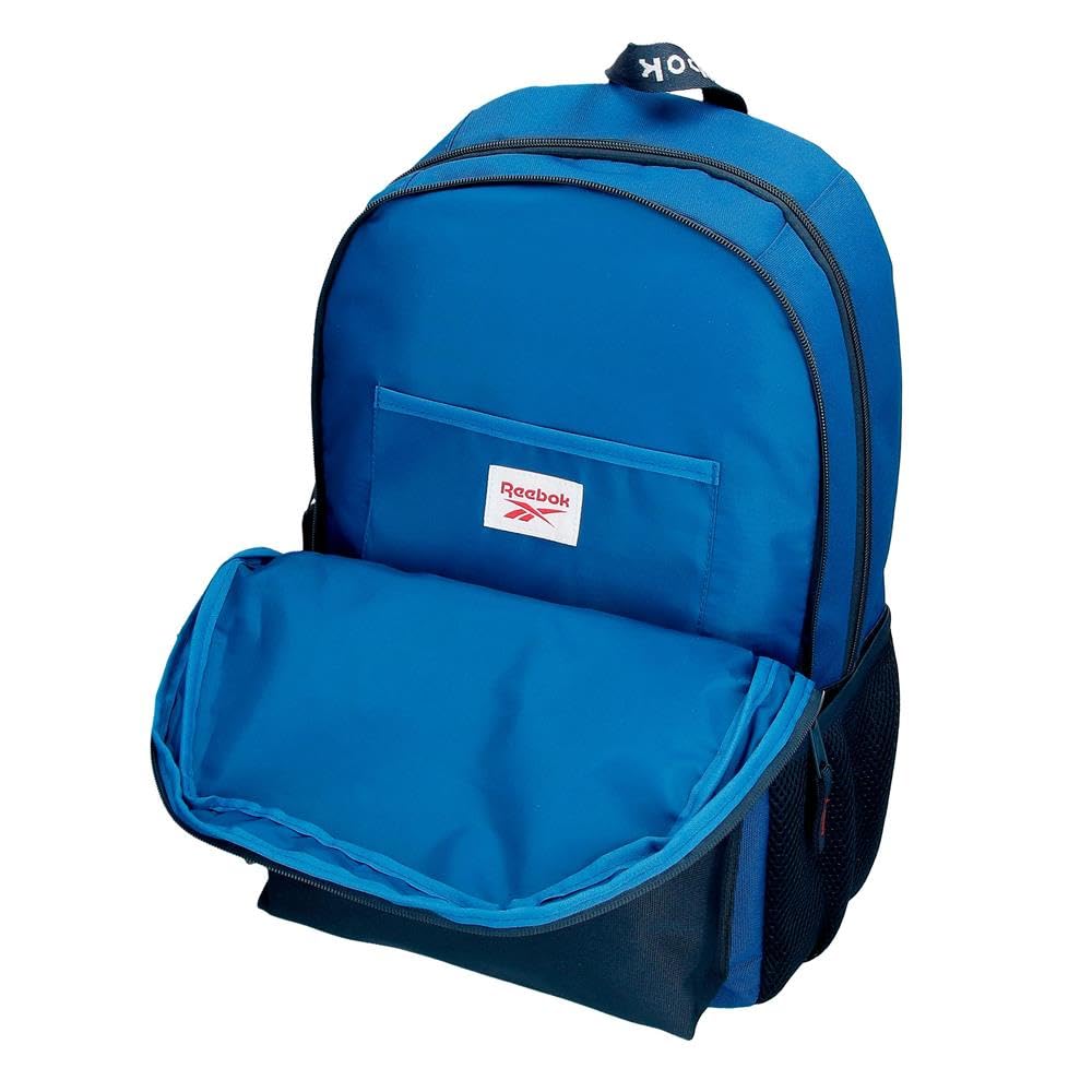 Reebok Atlantic Mochila Escolar, Azul, 31x44x15 cms