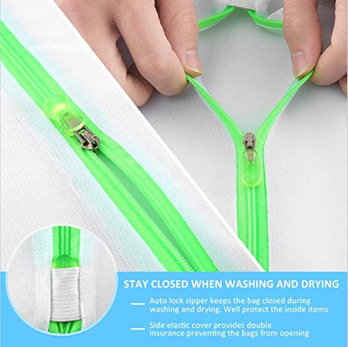 Image of GOGOODA Mesh Laundry Bags for Delicates Durable Protective Wash Bags | Travel Storage Bags for Intimates Lingerie, 6PCS （3L,3M）