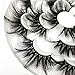 DAODER Lashes 25mm Mink Lashes Fluffy Thick Long Big Wispy False Eyelashes Dramatic Light Soft Bold Fake Eye Lashes Pack 7 Pairs