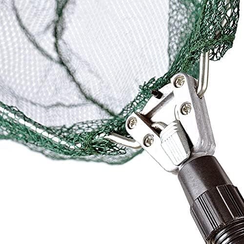 Heavy Duty Pound Fish Net with Long Telescopic Handle Koi Fishing Garden Pool Leaf, Fish Net and Pound Skimmer Net