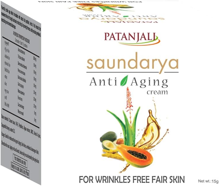 Creme facial patanjali Saundarya, 15 g