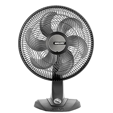 Ventilador Mallory de Mesa Olimpo TS Preto 40 cm 220V