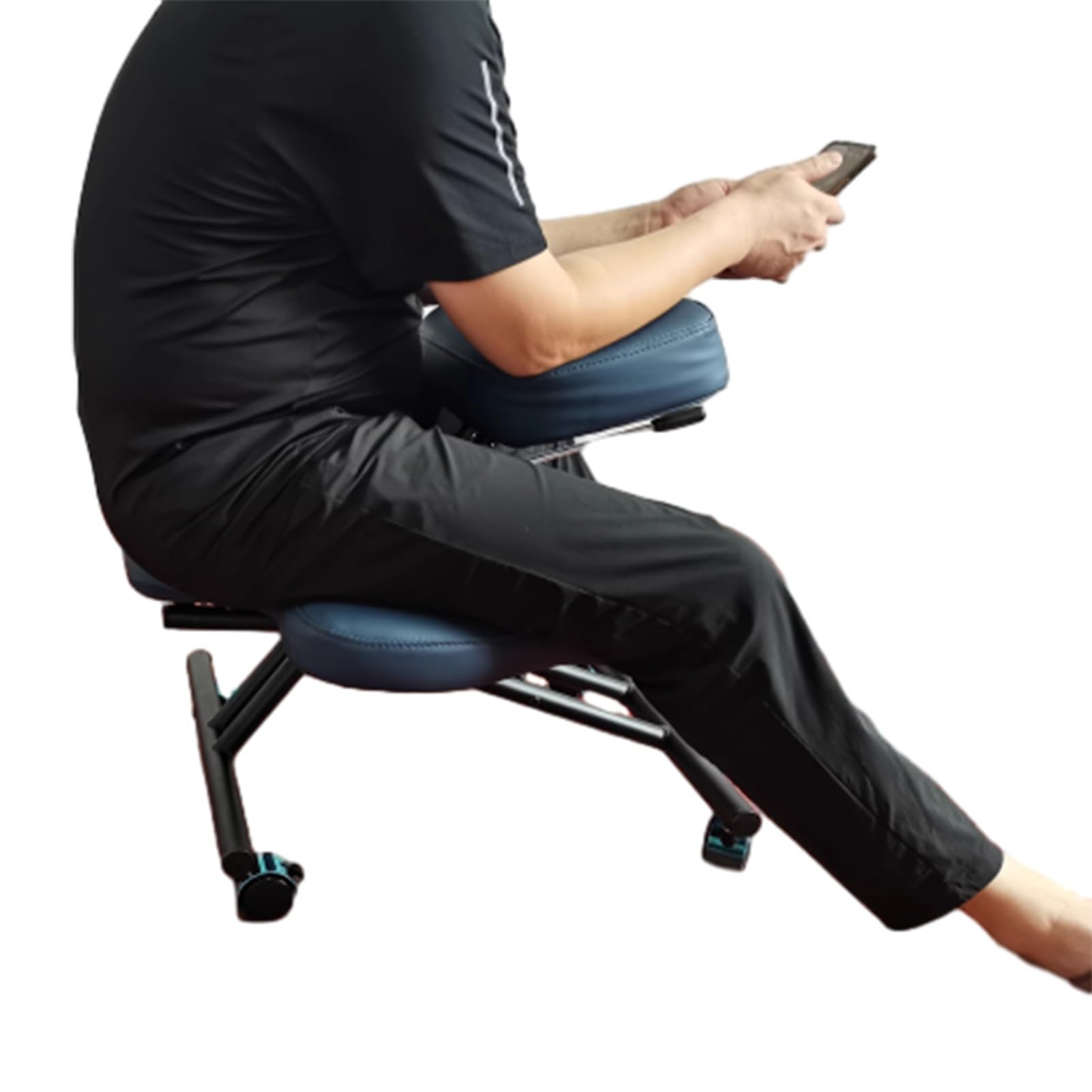 矯正用品・補助ベルト Jellyfish Chair Standard Amazon.com: GenSDH Cross Legged Office Chair Blue, Armless