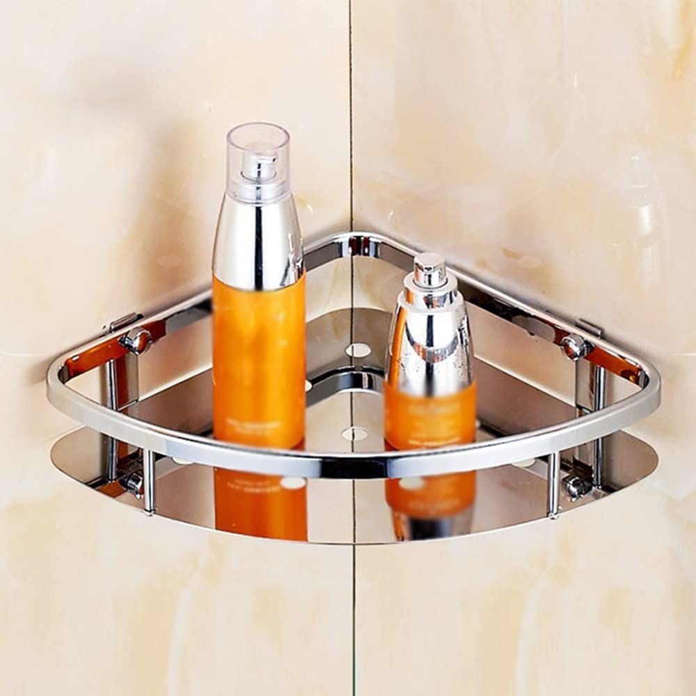 XYIANG Multifunctional Shower Shelf Rack Corner Shower Caddy Bathroom Shelfs Floating Shelves Shampoo Shower Gel Organizer Shelf Draining